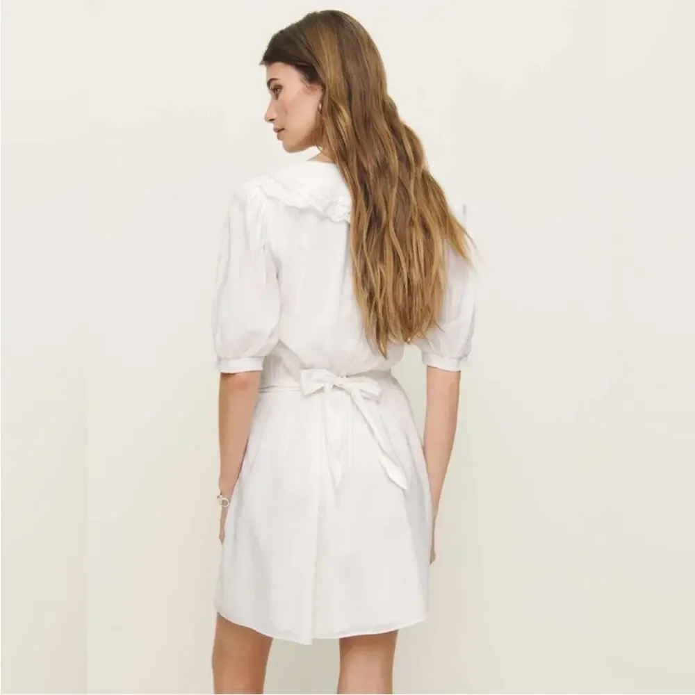 Reformation Kairos Lace Trim Mini Dress 4